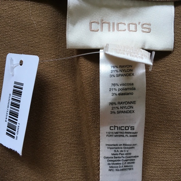 Chico’s Juliet size 2.5 (L/14) knit pants in a cognac color - Picture 3 of 3